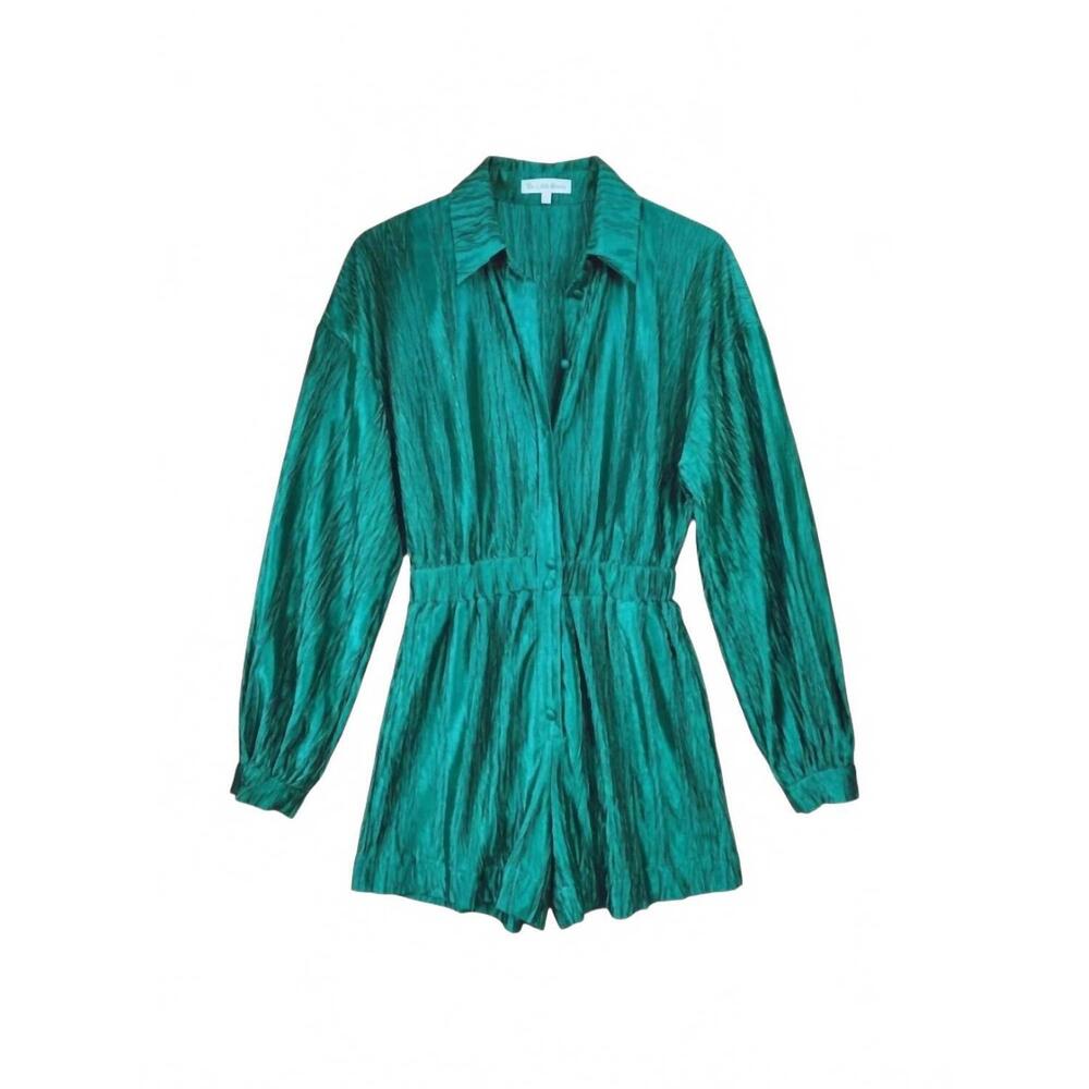 NEW CES FEMME women's let’s get lucky romper in green